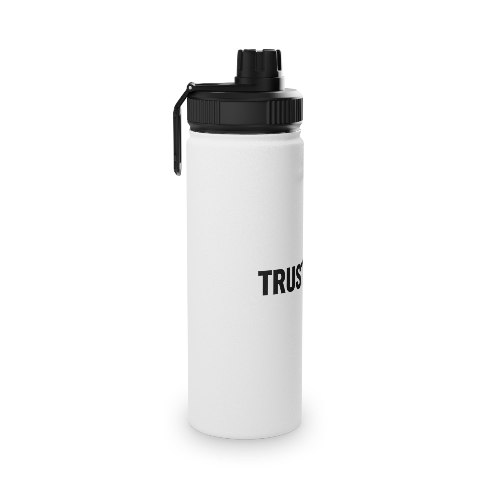 Trust God Stainless Steel Sports Water Bottle — Inspirational Faith Bottle