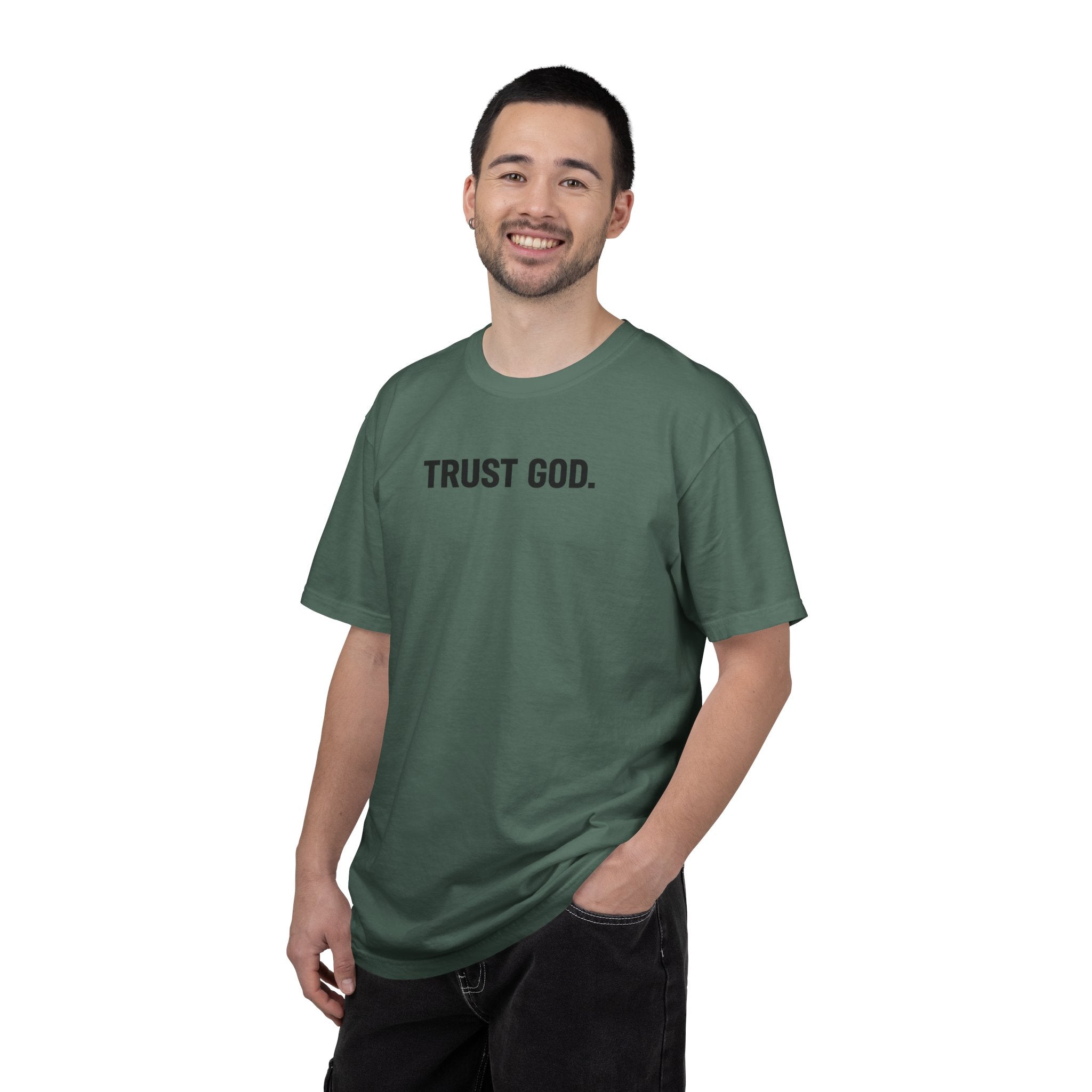 Trust God T‑Shirt — Minimal Faith Graphic Tee
