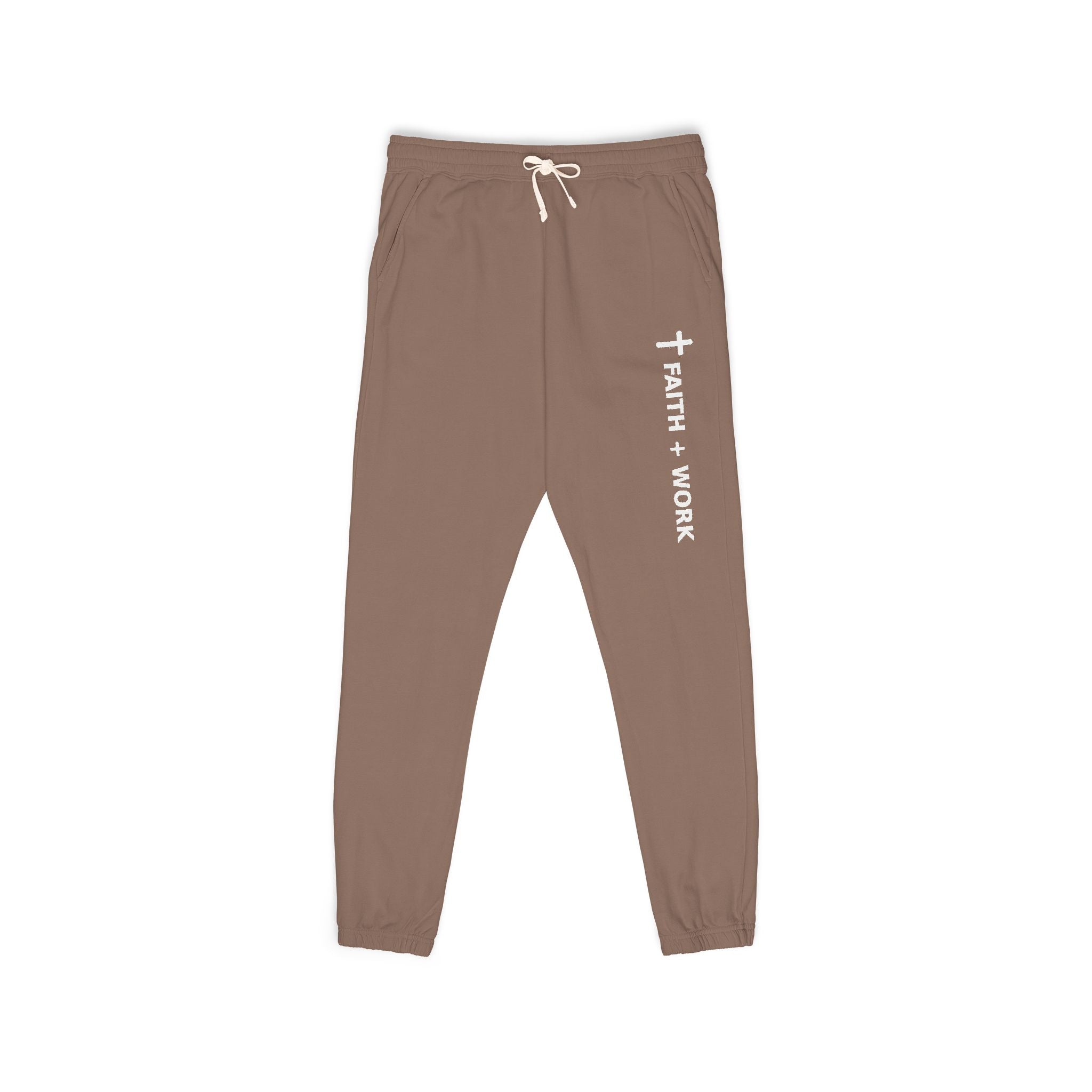 Faith & Work Sweatpants — Garment-Dyed Fleece Joggers