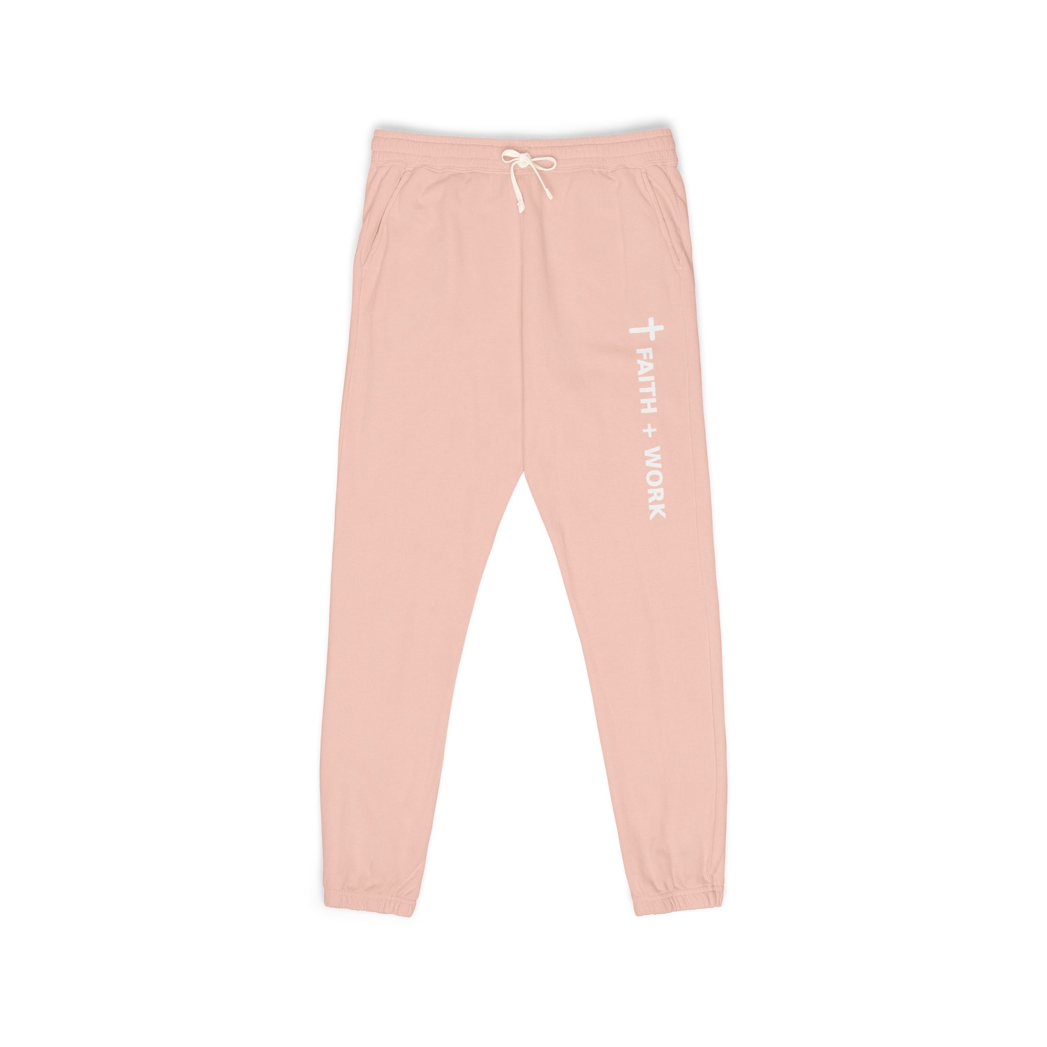 Faith & Work Sweatpants — Garment-Dyed Fleece Joggers