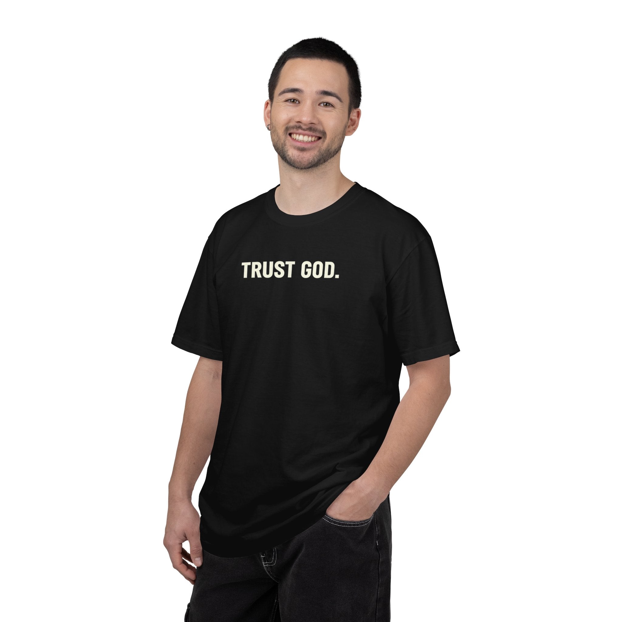 Trust God T‑Shirt — Minimal Faith Graphic Tee
